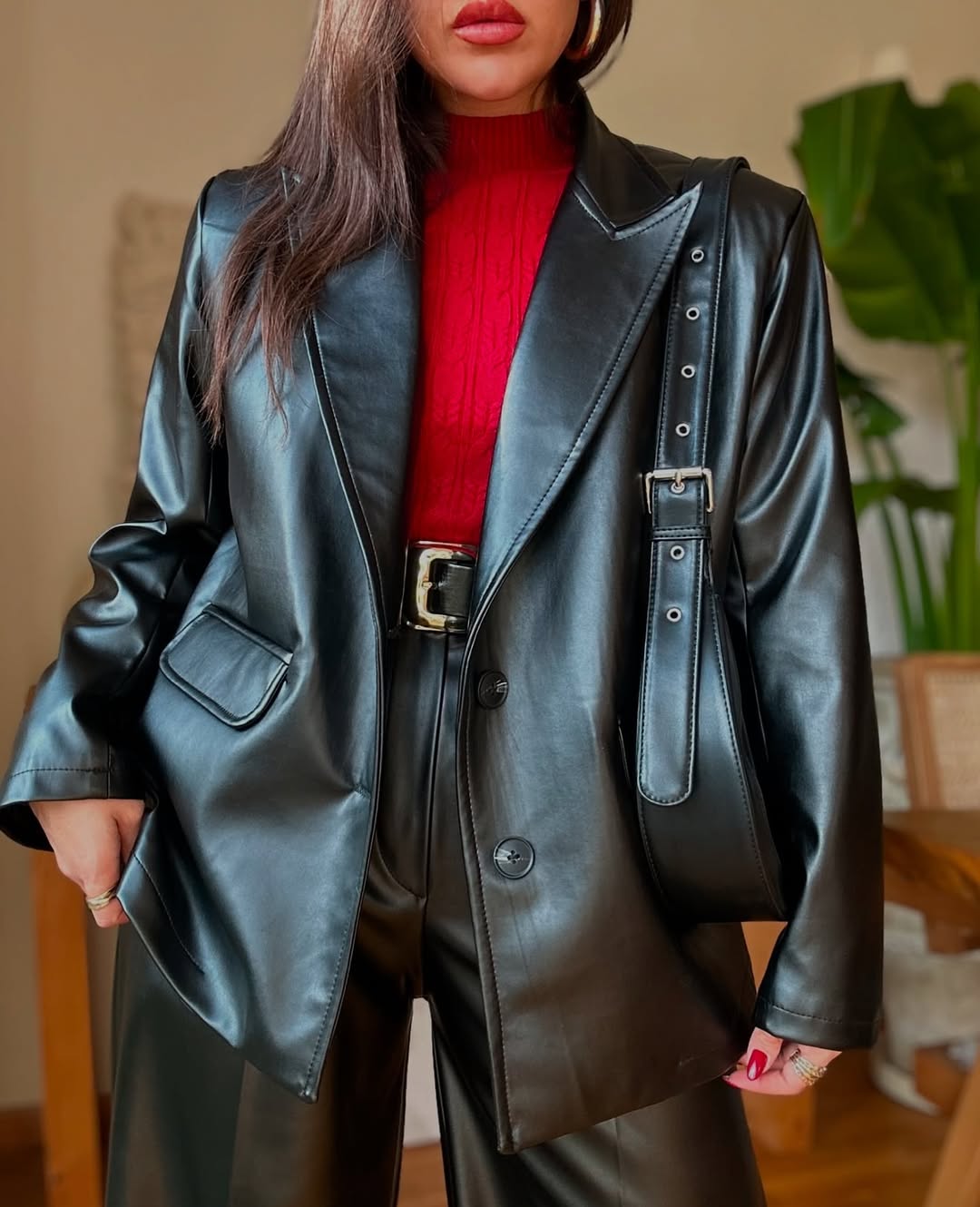 ست چرم زنانه مزونی ارغوان