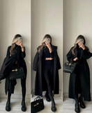 پالتو زنانه در جنس فوتر کوبیده دورو اورجینال 🇹🇷 مدل سایه