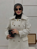 پالتو زنانه در جنس فوتر کوبیده دورو اورجینال 🇹🇷 مدل ماهک