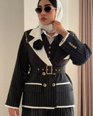 ست کت و شلوار زنانه در جنس کرپ دیپلمات مدل مینا