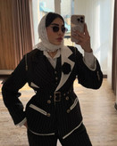 ست کت و شلوار زنانه در جنس کرپ دیپلمات مدل مینا