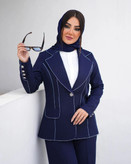 کت و شلوار زنانه در جنس کرپ هاتوییست مدل سیتا
