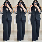 کت و شلوار زنانه در جنس گاباردین مدل حسنا