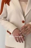 ست کت و شلوار زنانه در جنس کرپ باربی مدل الیانا