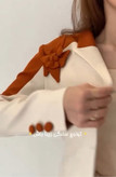 ست کت و شلوار زنانه در جنس کرپ باربی مدل الیانا